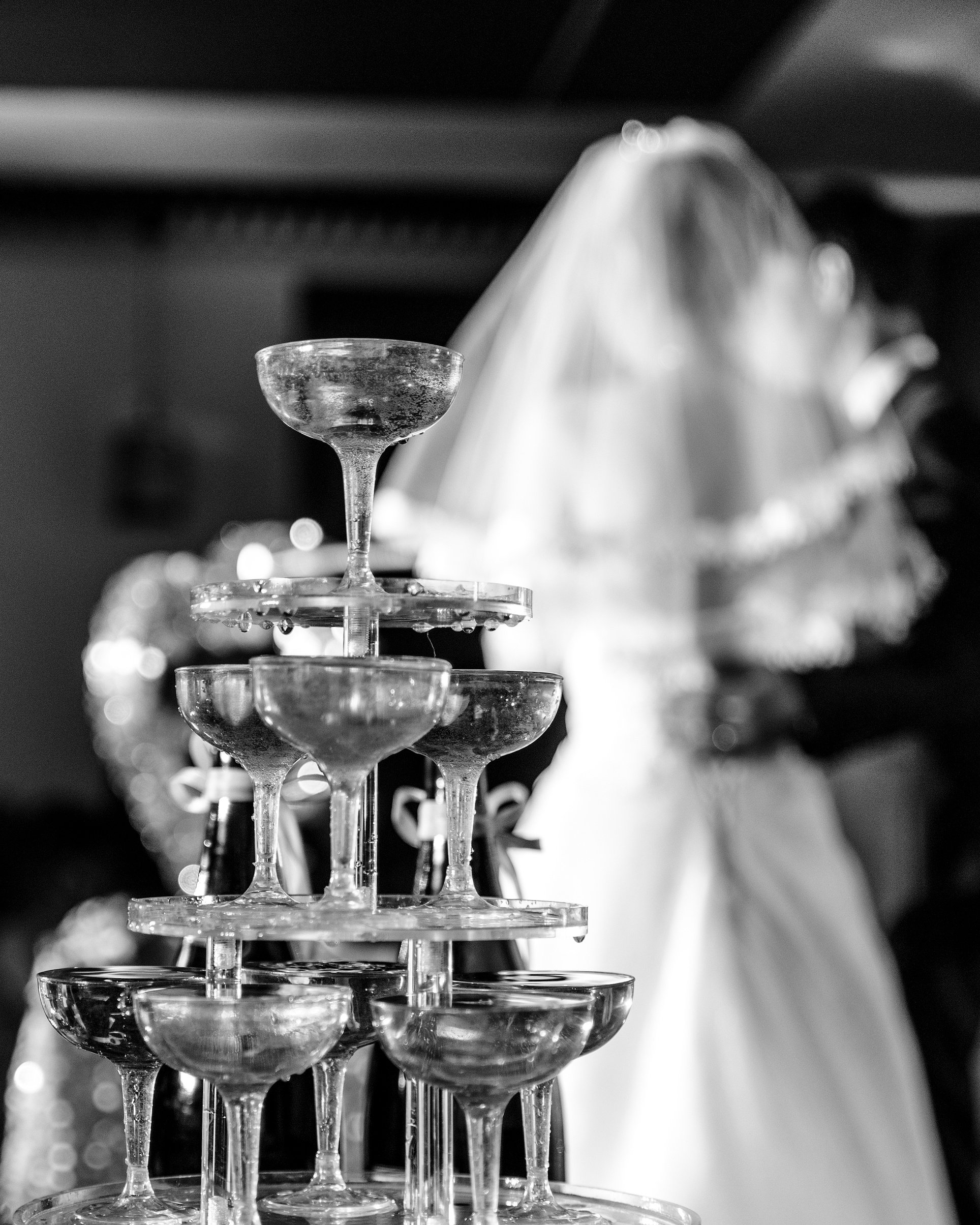 Black and white wedding photos